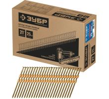 ЗУБР SN21 75 х 3.05 мм, реечные гвозди рифленые оцинкованные, 2500 шт (305393-75)