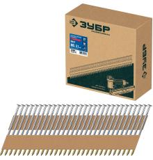 ЗУБР SN21 80 х 3.1 мм, реечные гвозди рифленые оцинкованные, 2010 шт (305396-80)
