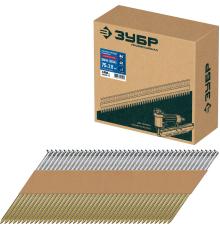 ЗУБР SN34 (D34) 75 х 2.8 мм, реечные гвозди рифленые оцинкованные, 4000 шт (305399-75)