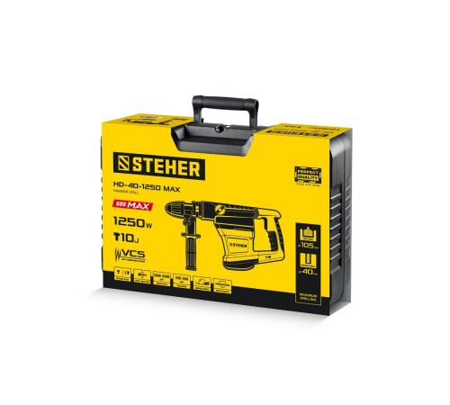STEHER 40 мм, 1250 Вт, перфоратор SDS-Max (HD-40-1250 MAX)