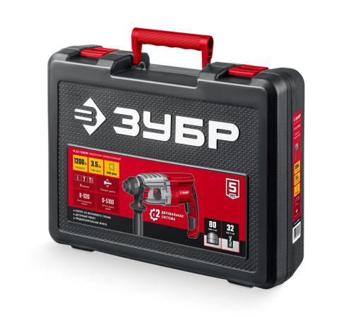 ЗУБР 32 мм, 1200 Вт, перфоратор SDS Plus, мет. корпус (П-32-1200 М)