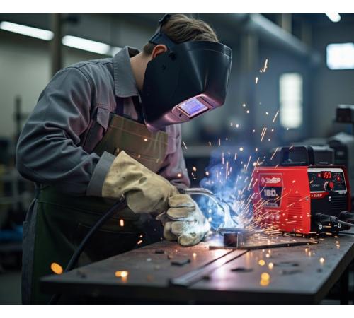 ЗУБР КОМПАКТ, FCAW, MMA, TIG, 160 А, полуавтомат сварочный, без газа, горелка ПС-160 (ПС-М3-160)