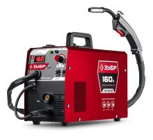 ЗУБР RED FORCE, MIG / MAG, FCAW, MMA, TIG, 160 А, полуавтомат сварочный, с газом / без газа, горелка ПСГ-180 (ПСГ-М5-160)