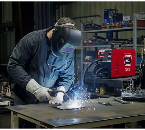 ЗУБР RED FORCE, MIG / MAG, FCAW, MMA, TIG, 160 А, полуавтомат сварочный, с газом / без газа, горелка ПСГ-180 (ПСГ-М5-160)