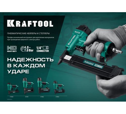 KRAFTOOL 80/16, пневматический степлер для скоб 21Ga тип 80 (6-16 мм), (31960)