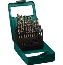 KRAFTOOL COBALT-8, 19 шт, (1-10 мм), сталь М42, HSS-Co(8%), набор сверл по металлу (29656-H19)