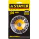 STAYER 100 мм, жгутированная стальная проволока 0.5 мм, коническая щетка-крацовка для УШМ, Professional (35135-100)