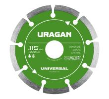 URAGAN UNIVERSAL 115 мм, диск алмазный отрезной сегментный (36705-115)