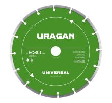 URAGAN UNIVERSAL 230 мм, диск алмазный отрезной сегментный (36705-230)