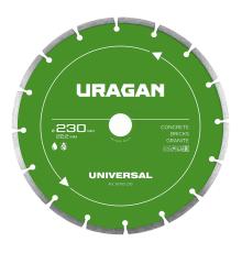 URAGAN UNIVERSAL 230 мм, диск алмазный отрезной сегментный (36705-230)