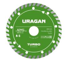 URAGAN TURBO 125 мм, диск алмазный отрезной сегментированный (36706-125)