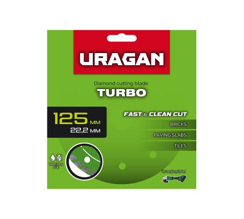 URAGAN TURBO 125 мм, диск алмазный отрезной сегментированный (36706-125)