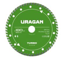 URAGAN TURBO 180 мм, диск алмазный отрезной сегментированный (36706-180)