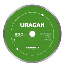 URAGAN CERAMO 230 мм, диск алмазный отрезной сплошной (36707-230)
