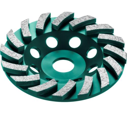 KRAFTOOL Turbo ᴓ125 мм алмазная чашка, INDUSTRIAL (33368-125)