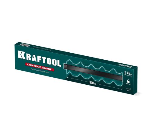KRAFTOOL 500 мм, шаблон для копирования контура с фиксатором (30077-500)