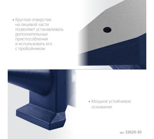 ЗУБР 30 кг, стальная наковальня, Профессионал (32620-30)