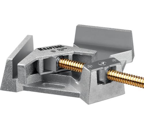 KRAFTOOL Extrem C90, глубина зажима 90 мм, экстрамощная стальная угловая струбцина для сварочных работ (32201)
