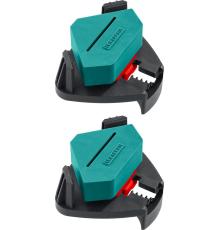 KRAFTOOL CCS, два диапазона зажима 10 - 22/22 - 40 мм, 2 шт, пружинный угловой зажим (32205)