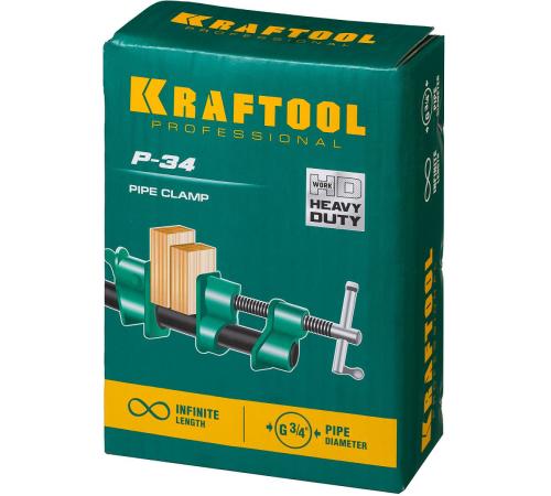 KRAFTOOL PC-34, 3/4″, трубная струбцина (32302-1)