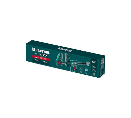 KRAFTOOL KRAFTFLEX X7 450, 450 х 85 мм, многофункциональная быстрозажимная струбцина (32777-450)