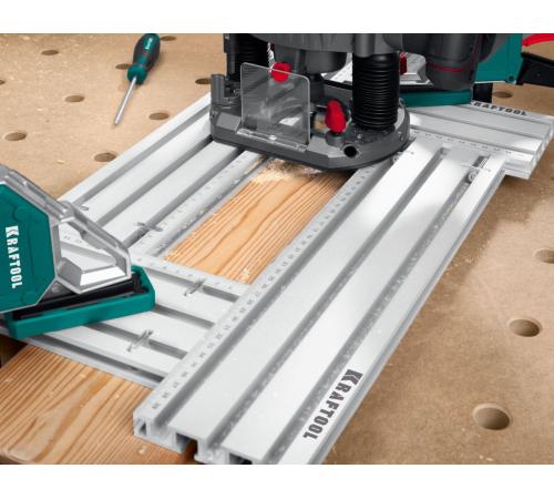 KRAFTOOL KRAFTFLEX MFS-200-400 мм, 4шт, Шаблон фрезерный в комплекте с 2 упорами (32807)