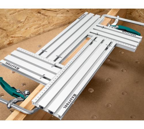 KRAFTOOL KRAFTFLEX MFS-200-400 мм, 4шт, Шаблон фрезерный в комплекте с 2 упорами (32807)