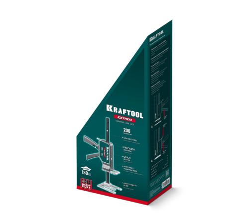 KRAFTOOL EXTREM 150 кг, 200 мм подъем, усиленный алюминиевый корпус, закаленная стальная рейка, подъемник универсальный (33263)