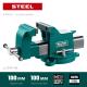 KRAFTOOL STEEL, 100 мм, стальные слесарные тиски (32701-100)