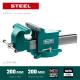 KRAFTOOL STEEL, 200 мм, стальные слесарные тиски (32701-200)