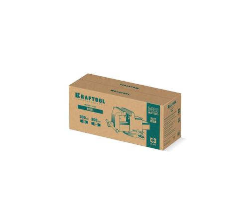 KRAFTOOL STEEL, 300 мм, стальные слесарные тиски (32701-300)