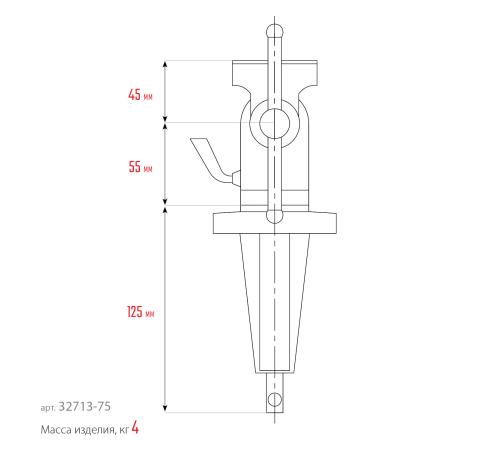 KRAFTOOL Mini, 65 мм, прецизионные тиски на струбцине (32713-75)