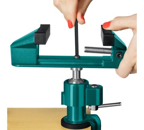 KRAFTOOL Precision, 75 мм, шарнирно-поворотные тиски (32711-75)