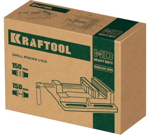 KRAFTOOL 150 мм, станочные сверлильные тиски (32715-150)