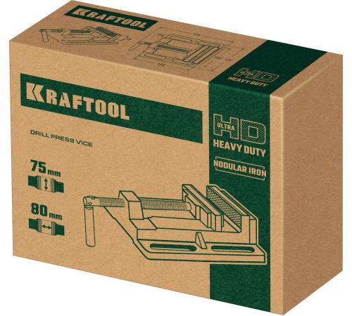 KRAFTOOL 75 мм, станочные сверлильные тиски (32715-75)