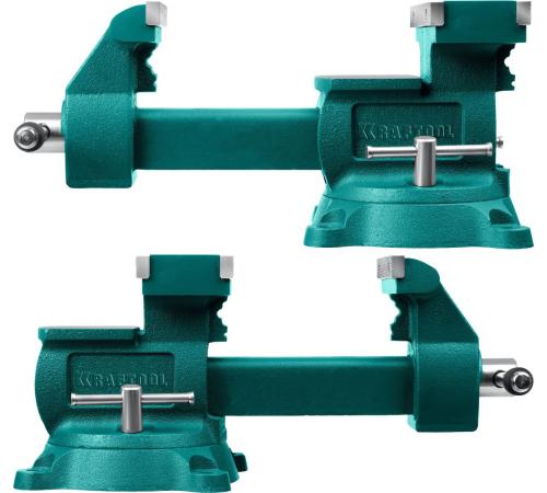 KRAFTOOL Reversible 165 мм, расход 324 мм, Слесарные тиски (32705-165)