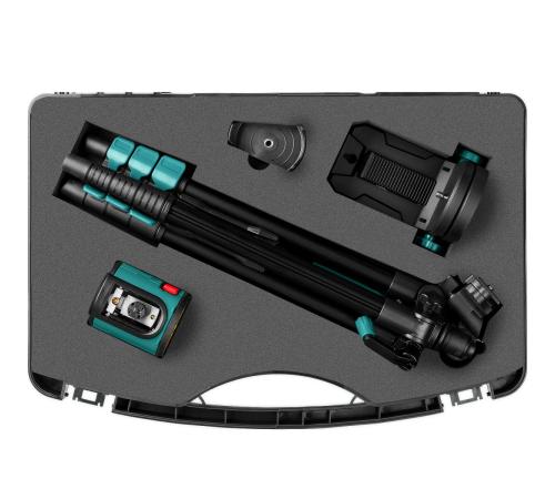 KRAFTOOL CL 20 #4 нивелир лазерный, 20 м, IP54, точн. +/-0,2 мм/м, держатель, штатив, в кейcе