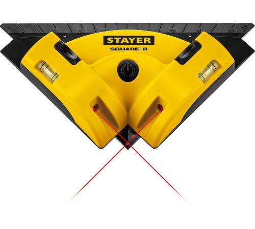 STAYER 8 м, лазерный угольник для кафеля, Professional (34928)