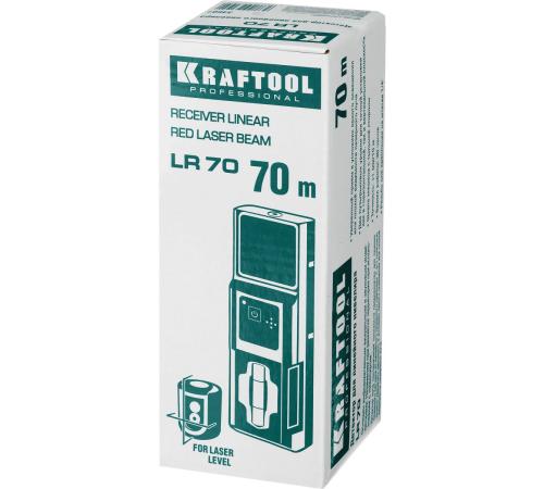 KRAFTOOL LR 70, детектор для линейного нивелира (34607)