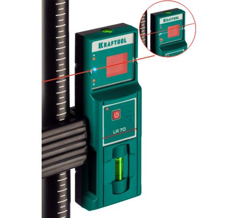 KRAFTOOL LR 70, детектор для линейного нивелира (34607)