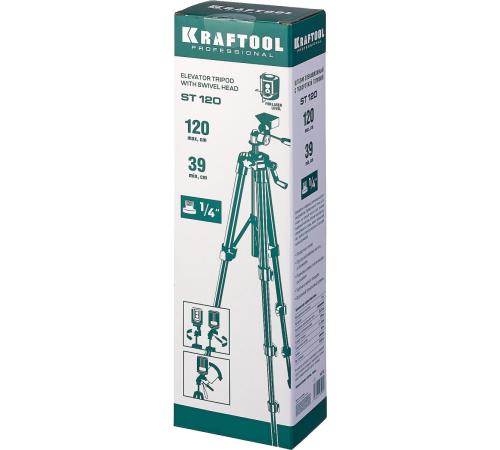 KRAFTOOL ST 120, элевационный штатив (34712)