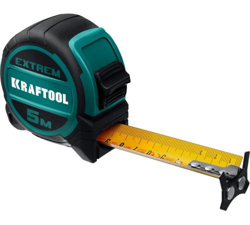 KRAFTOOL Extrem, 5 м х 32 мм, рулетка со сверх широким полотном (34127-5)
