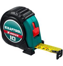 KRAFTOOL X-Drive, 10 м х 25 мм, рулетка (34122-10)