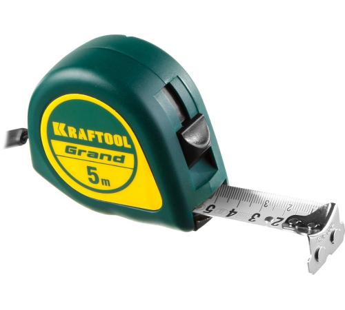 KRAFTOOL Grand, 5 м х 25 мм, рулетка (34022-05-25)