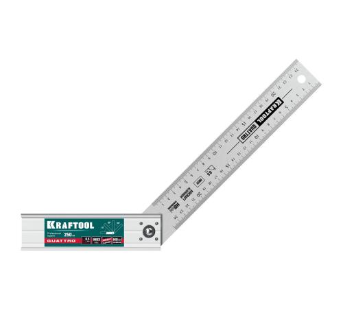 KRAFTOOL QUATTRO, 250 мм, 4 положения, складной столярный угольник (3444)