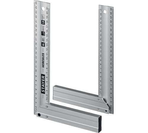 STAYER 250 мм, жесткий столярный угольник, Professional (3432-25)