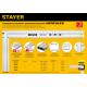 STAYER 350 мм, жесткий столярный угольник, Professional (3432-35)