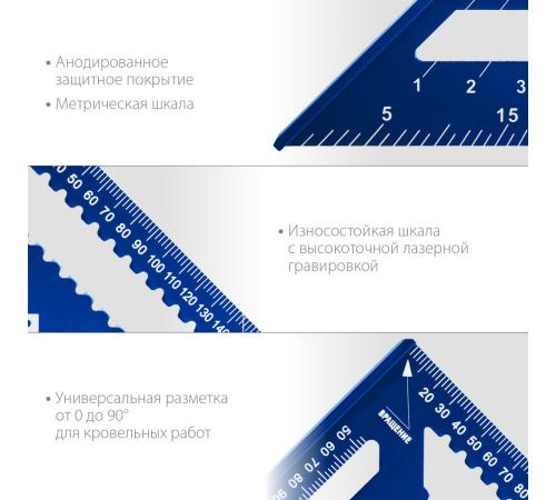 ЗУБР Кровельщик, 300 мм, 5-в-1, универсальный кровельный угольник, Профессионал (34391-30)