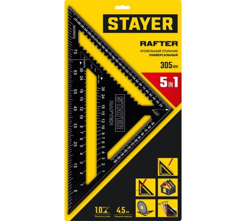 STAYER 305 мм, 5-в-1, универсальный кровельный угольник, Professional (34306-30)