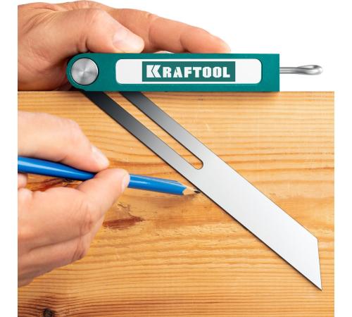 KRAFTOOL Super-BEVEL, 200 мм, профессиональная малка-угломер (34372)